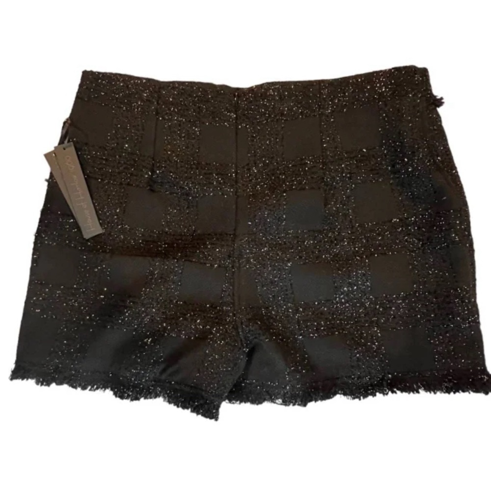House of Harlow 1960 Black Tweed Skort Suit XL Chanel Reminiscent - Picture 3 of 4